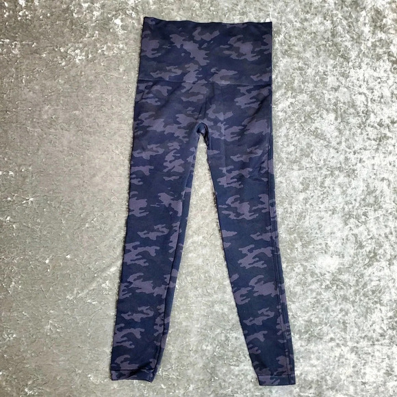 Spanx High Waisted Camo Blue/Grey Legging - Picture 1 of 5